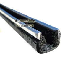 Stainless steel, car Window Channel with felt lining - BE/9/6 